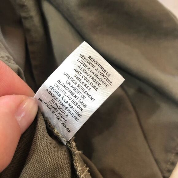 Caslon M Military Green Draped Utility Jacket - Picture 9 of 9